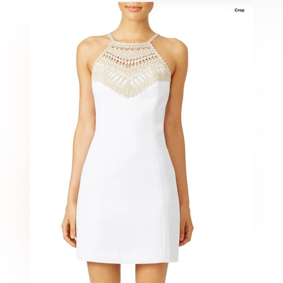 Lilly Pulitzer Dresses & Skirts - Lily Pulitzer Pearl Shift Dress Size 2 White Gold